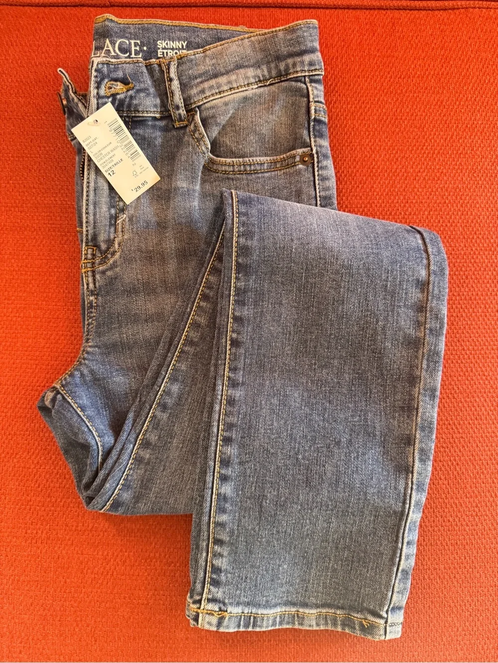 GAP Stretch Slim Jeans - Navy Boys medium draw string jeans dark blue